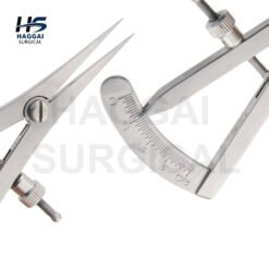 Castroviejo Caliper 85mm precision surgical measuring instrument by Haggai Surgical