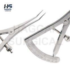Castroviejo Caliper 9cm Curved with 0–40mm measuring range by Haggai Surgical