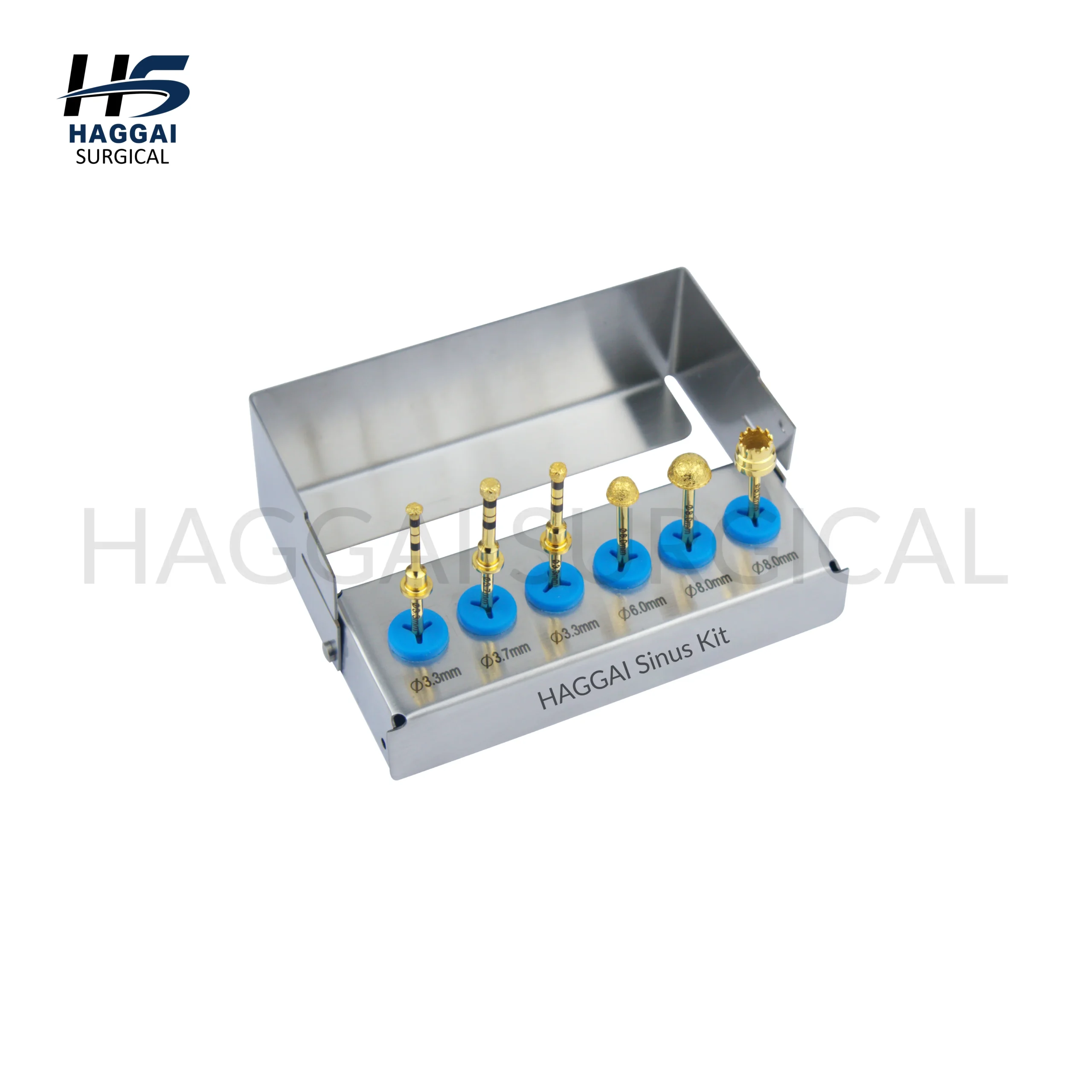 Lateral Approach Sinus Lift Reamer Bur Kit Lateral Approach Sinus Lift Reamer Bur Kit – Bone Shaping Dental Implant Drill Set with Sterilization Cassette - Image 1