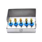 Bone Expander Screw Kit – 5 Pcs Titanium Coated Ridge Expansion Screws with Disinfection Box