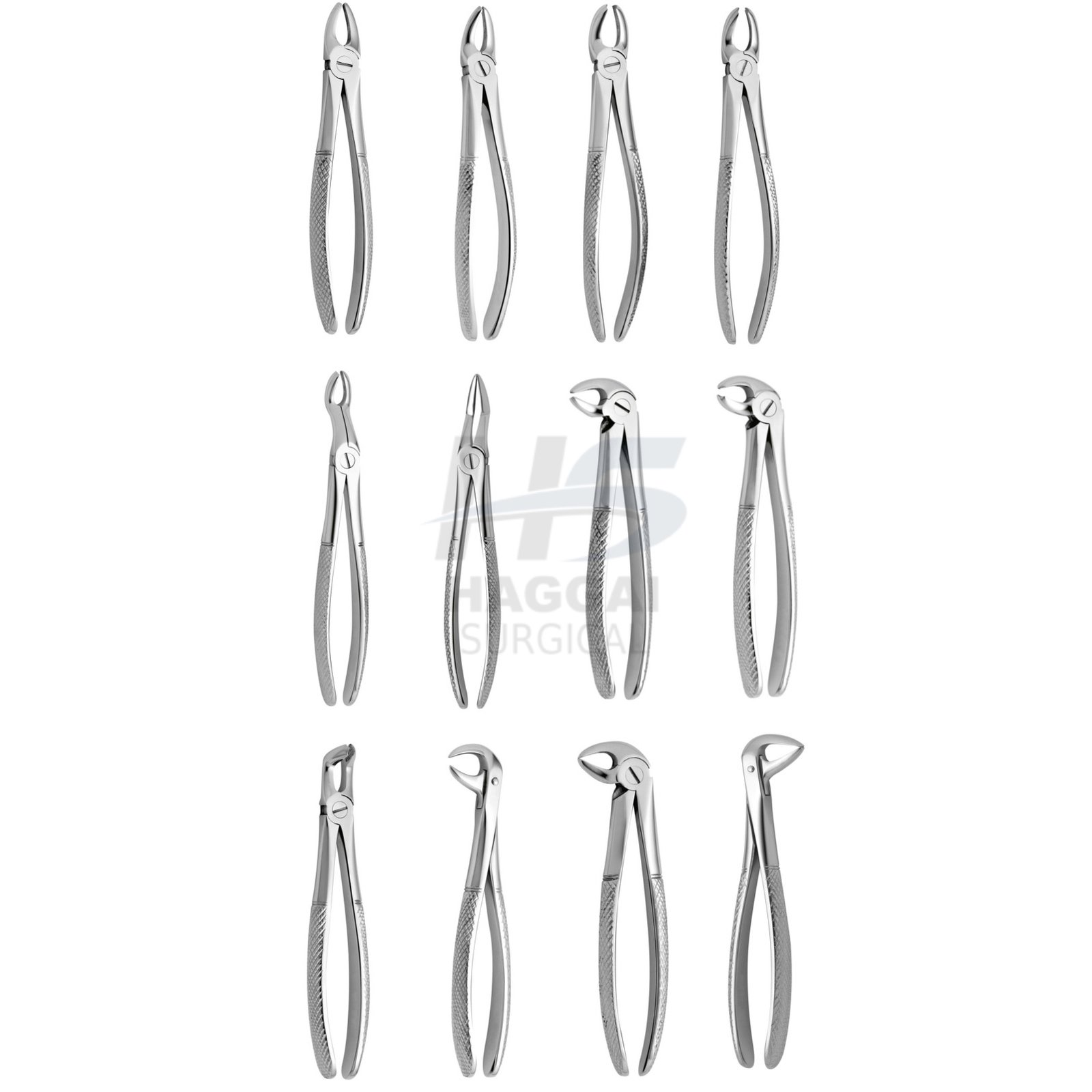 SET TOOTH FORCEPS 12 pcs 2