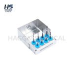 Haggai Surgical Lindemann Drill Kit – Dental Implant Bone Cutting Drills Set (Ø1.8–Ø2.8 mm) with Sterilization Holder