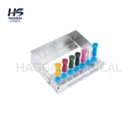 Dental Implant Prosthetic Screwdriver Kit – 7 PCS Color-Coded Hex Drivers Set with Sterilization Cassette