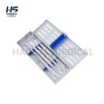 Dental Examination Set of 4 PCS with Sterilization Cassette - Stainless Steel Diagnostic Instruments - Image 2