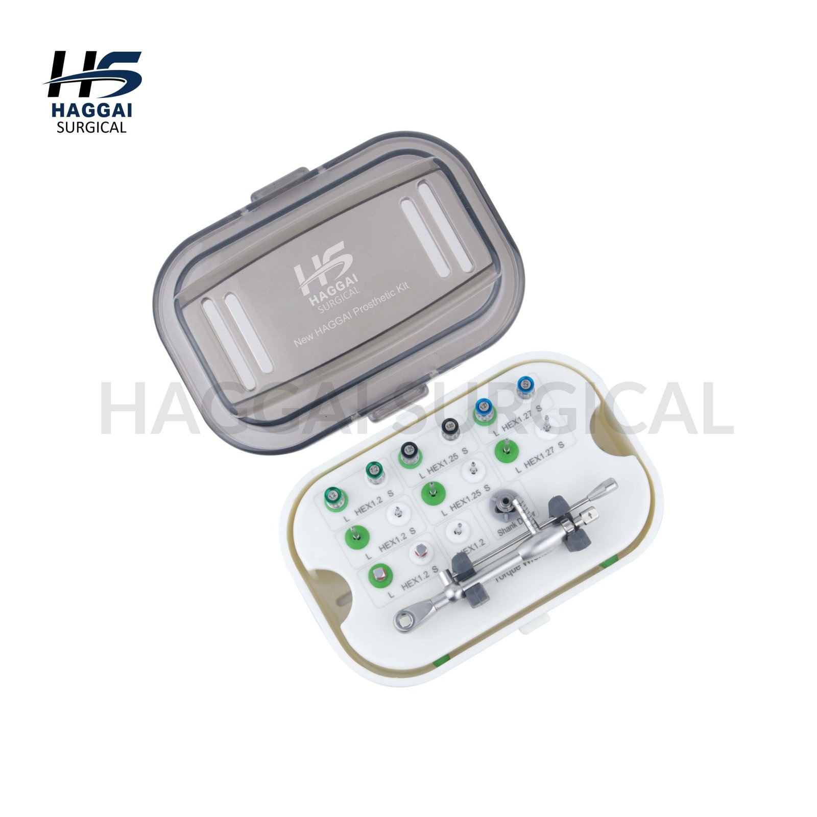 New HAGGAi Prosthetic Kit (5) Haggai Prosthetic Torque Driver Kit (Hex 1.2 / 1.25 / 1.27 mm) - Image 1