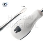 Ergonomic Luxator Straight 5.0mm Dental Extraction Instrument