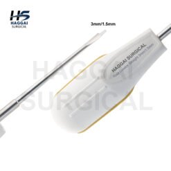 Root Luxator Straight Double Blade 3mm/1.5mm Silicone Handle