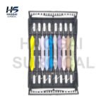 Composite Filling Instruments Set of 10 Pcs with Silicone Handles and Cassette