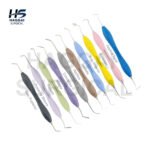 Composite Filling Instruments Set of 10 Pcs with Silicone Handles and Cassette