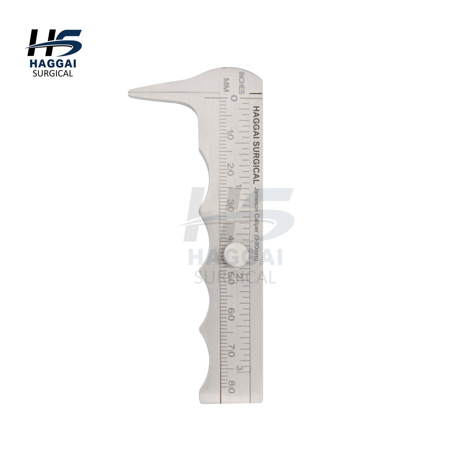 Jameson Caliper 0–80mm – Haggai Surgical Jameson Caliper 0-80mm surgical measuring instrument by Haggai Surgical